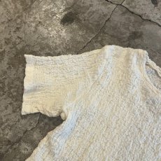 画像8: IVORY COLOR EMBOSS PATTERN S/S TOPS / Ladies M (8)