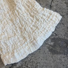 画像6: IVORY COLOR EMBOSS PATTERN S/S TOPS / Ladies M (6)