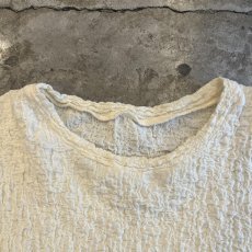 画像9: IVORY COLOR EMBOSS PATTERN S/S TOPS / Ladies M (9)