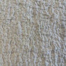 画像10: IVORY COLOR EMBOSS PATTERN S/S TOPS / Ladies M (10)