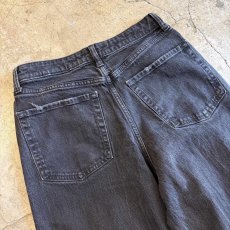 画像9: BLACK COLOR HEAVILY RIPPED DESIGN DENIM PANTS / W30 (9)
