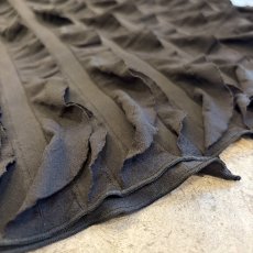 画像10: BLACK COLOR CASCADING FRILL DESIGN LONG SKIRT / W24~W33 (10)