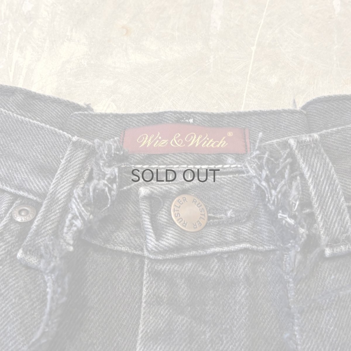 画像10: 【Wiz&Witch】"UNITED" TWINS WIDE DENIM PANTS / W31 (10)