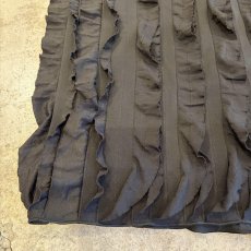 画像4: BLACK COLOR CASCADING FRILL DESIGN LONG SKIRT / W24~W33 (4)