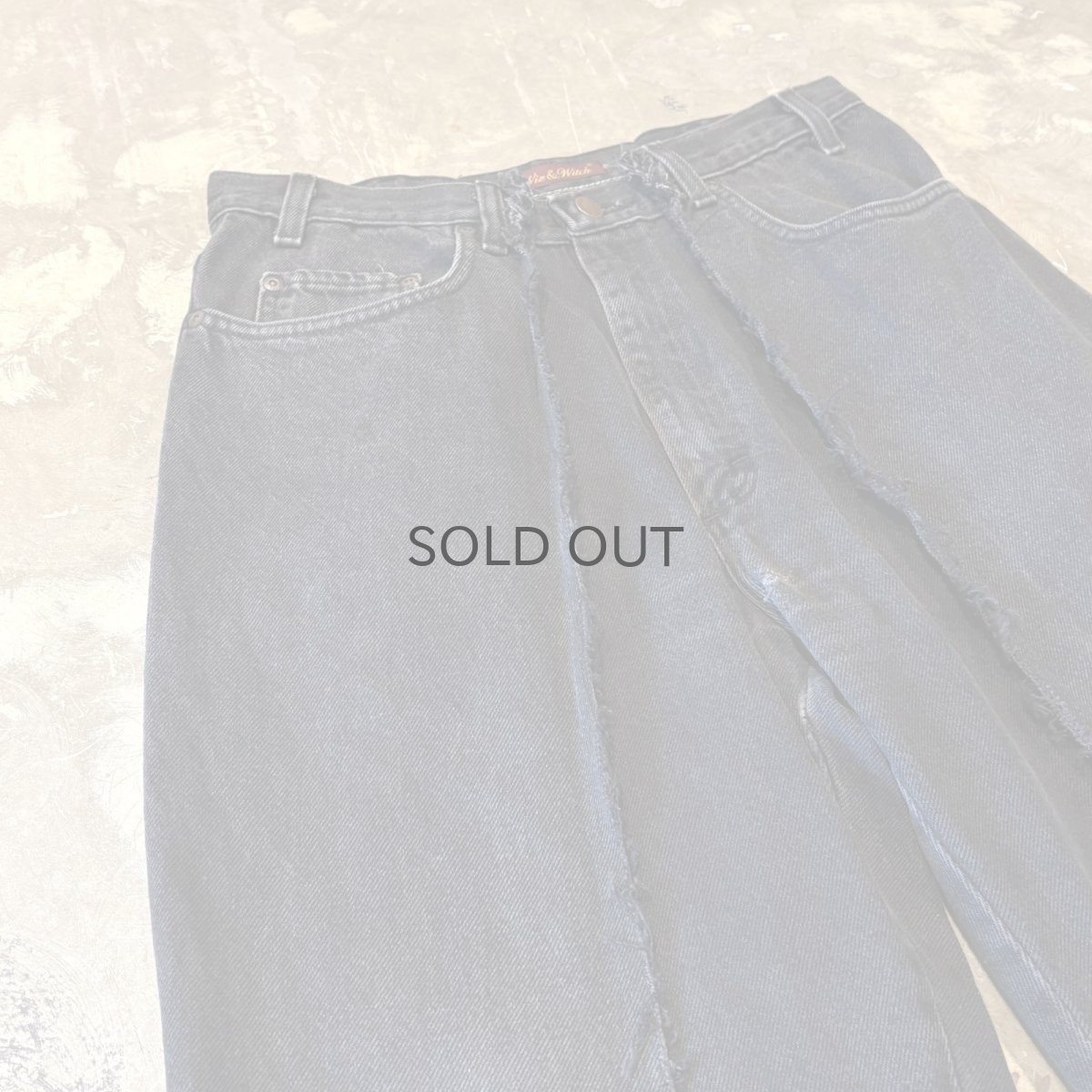 画像3: 【Wiz&Witch】"UNITED" TWINS WIDE DENIM PANTS / W31 (3)