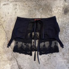 画像1: 【Wiz&Witch】"UNITED" LACE MIX WRAP SKIRT / FREE (1)