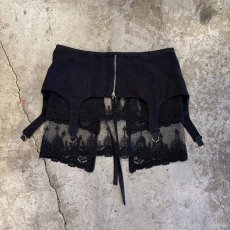 画像2: 【Wiz&Witch】"UNITED" LACE MIX WRAP SKIRT / FREE (2)