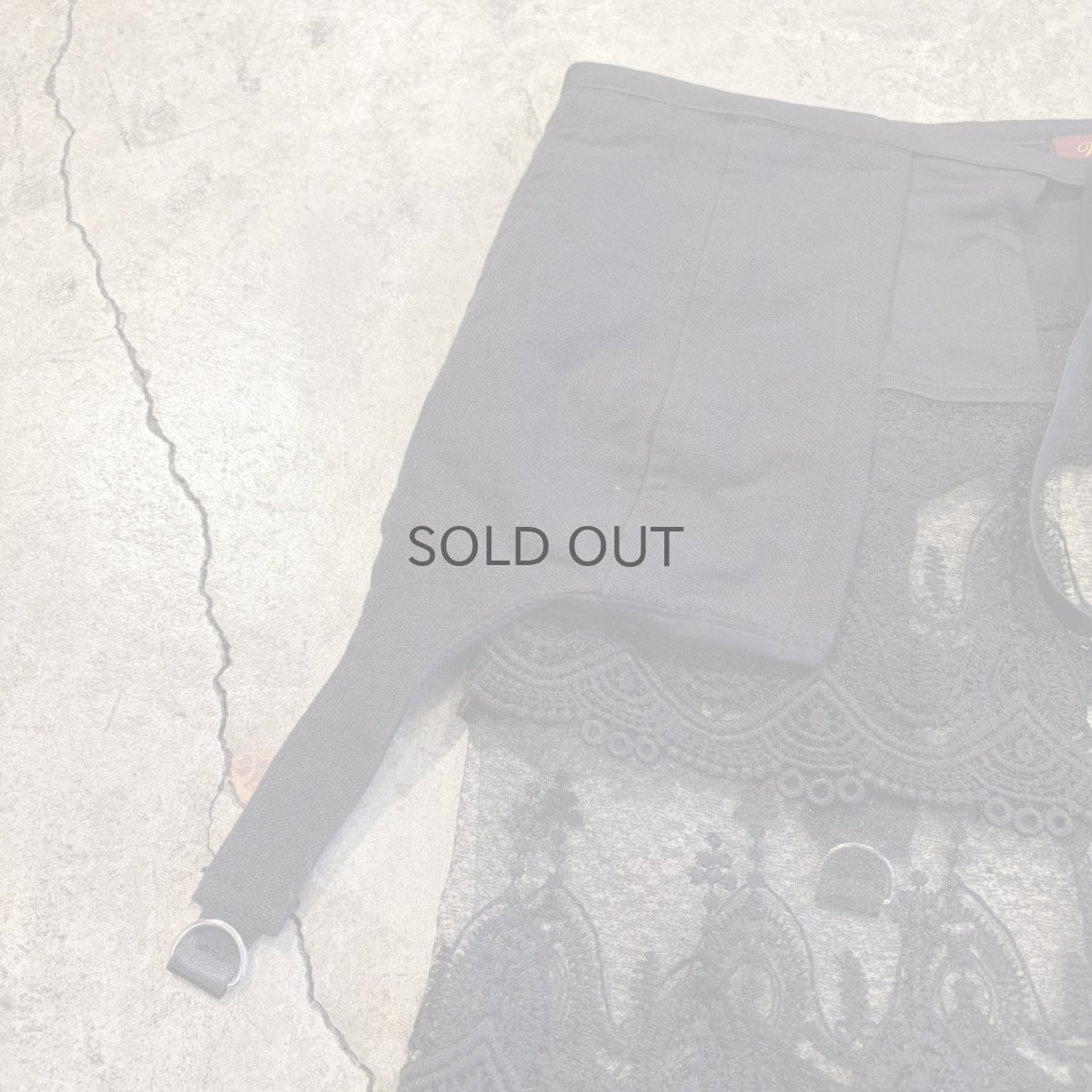 画像4: 【Wiz&Witch】"UNITED" LACE MIX WRAP SKIRT / FREE (4)