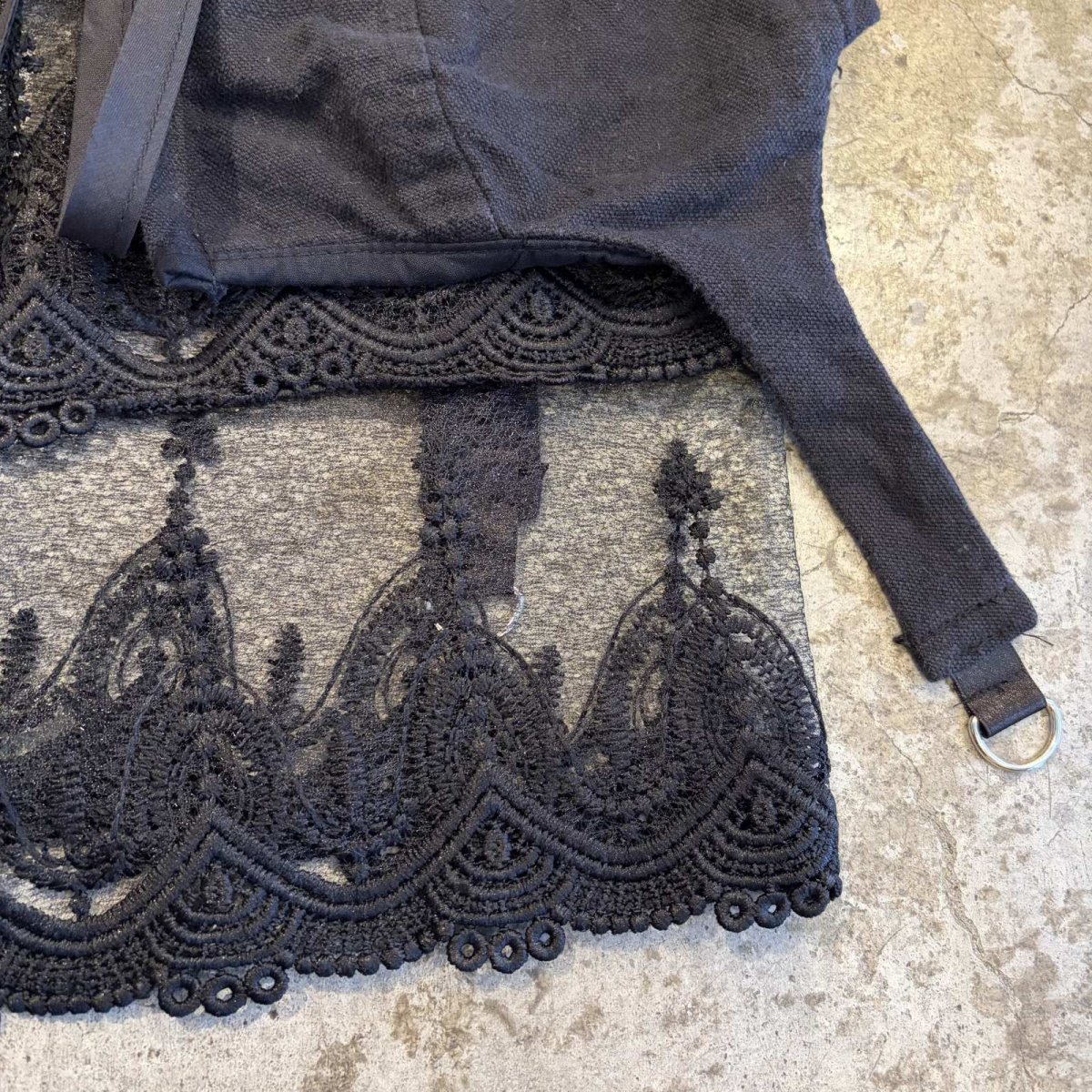 画像5: 【Wiz&Witch】"UNITED" LACE MIX WRAP SKIRT / FREE (5)