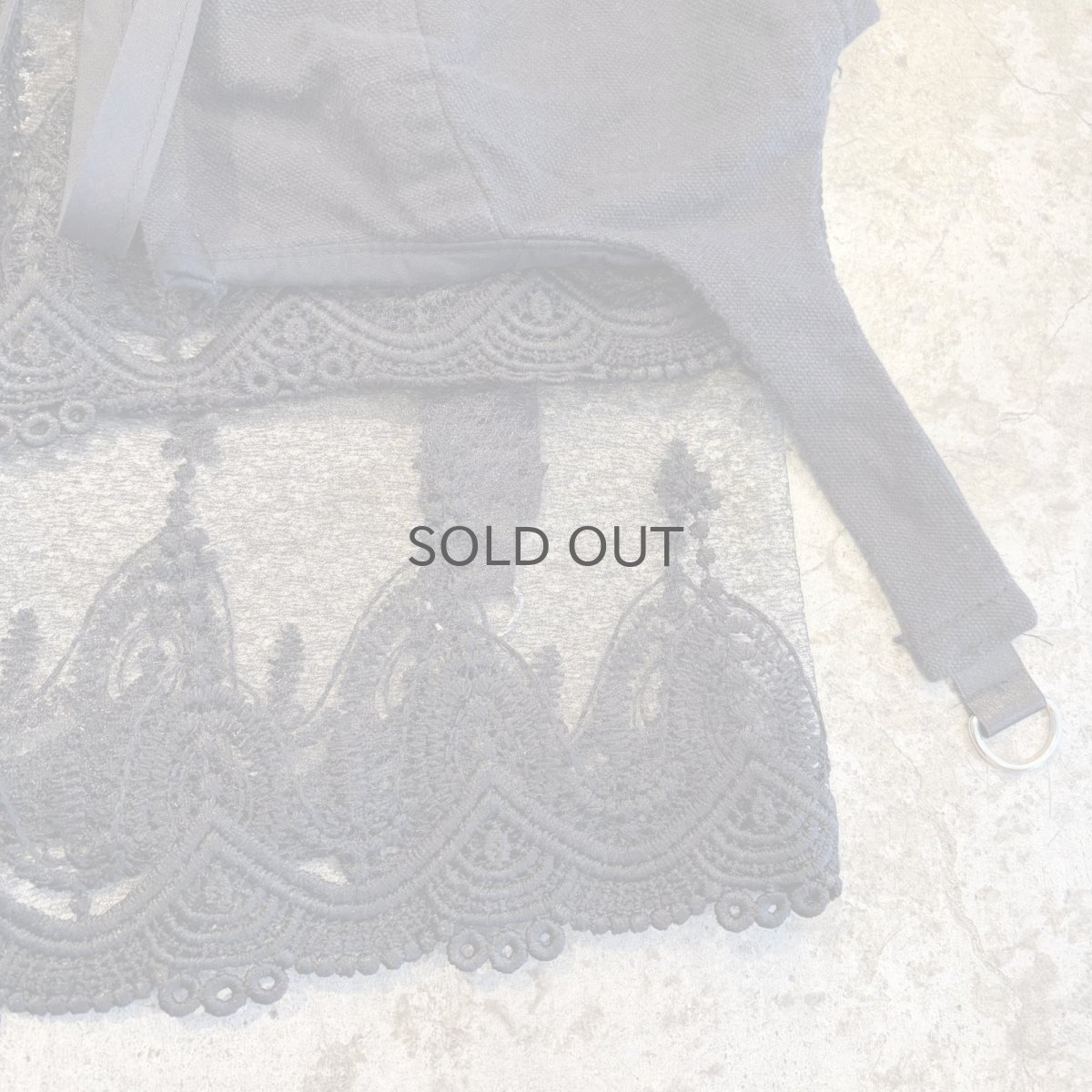 画像5: 【Wiz&Witch】"UNITED" LACE MIX WRAP SKIRT / FREE (5)