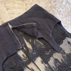 画像7: 【Wiz&Witch】"UNITED" LACE MIX WRAP SKIRT / FREE (7)