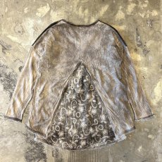 画像2: PATTERN SWITCHED BACK SLIT L/S TOPS / Mens L (2)