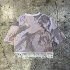 画像2: 【Wiz&Witch】"UNITED" FRINGE SHORT SPORTY TEE / OS (2)