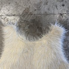 画像6: ALL OVER SHAGGY IVORY COLOR DESIGN VEST / Ladies M (6)