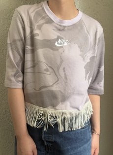 画像10: 【Wiz&Witch】"UNITED" FRINGE SHORT SPORTY TEE / OS (10)