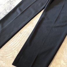 画像6: BACK LEATHER PATCH STRAIGHT SLACKS / W31 / MADE IN ITALY (6)
