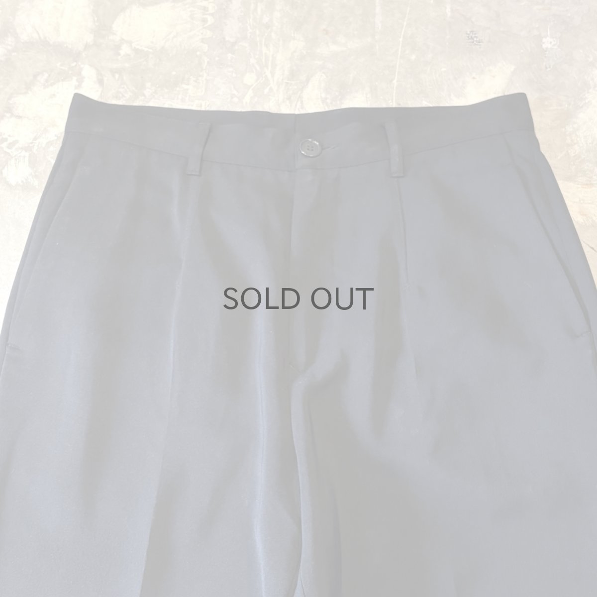 画像10: BACK LEATHER PATCH STRAIGHT SLACKS / W31 / MADE IN ITALY (10)