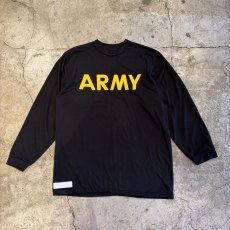 画像1: POINT COLOR ARMY PRINT L/S TEE / M(L) (1)
