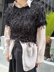 画像11: FRINGE RIBBON YARN S/S TOPS / Ladies M~L (11)