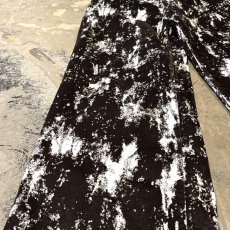 画像7: BICOLOR PATTERN WIDE SILHOUETTE VELOUR PANTS / W34 (7)