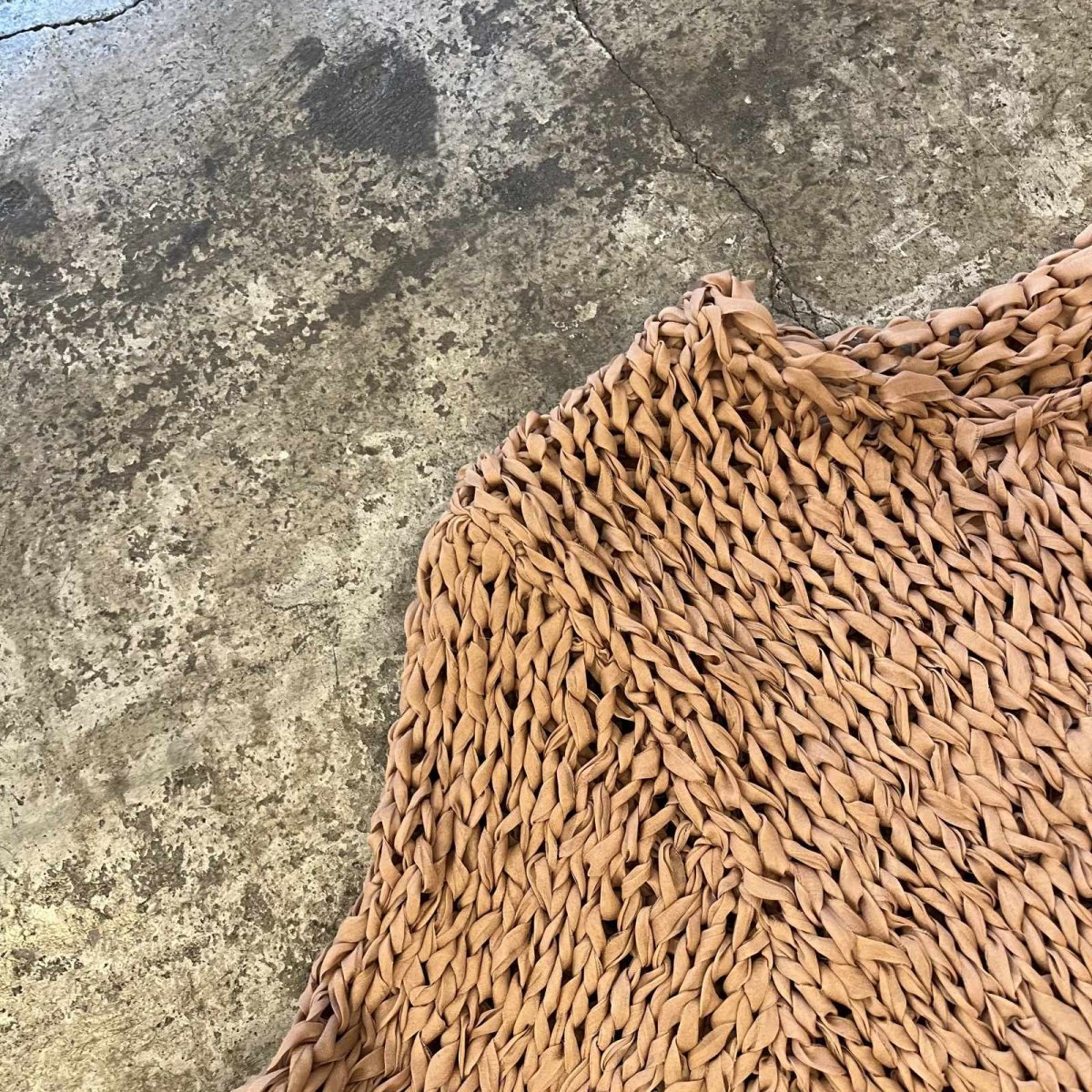 画像10: BEIGE COLOR CABLE DESIGN L/S KNIT TOPS / Ladies M  (10)