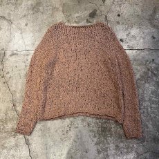 画像2: BEIGE COLOR CABLE DESIGN L/S KNIT TOPS / Ladies M  (2)