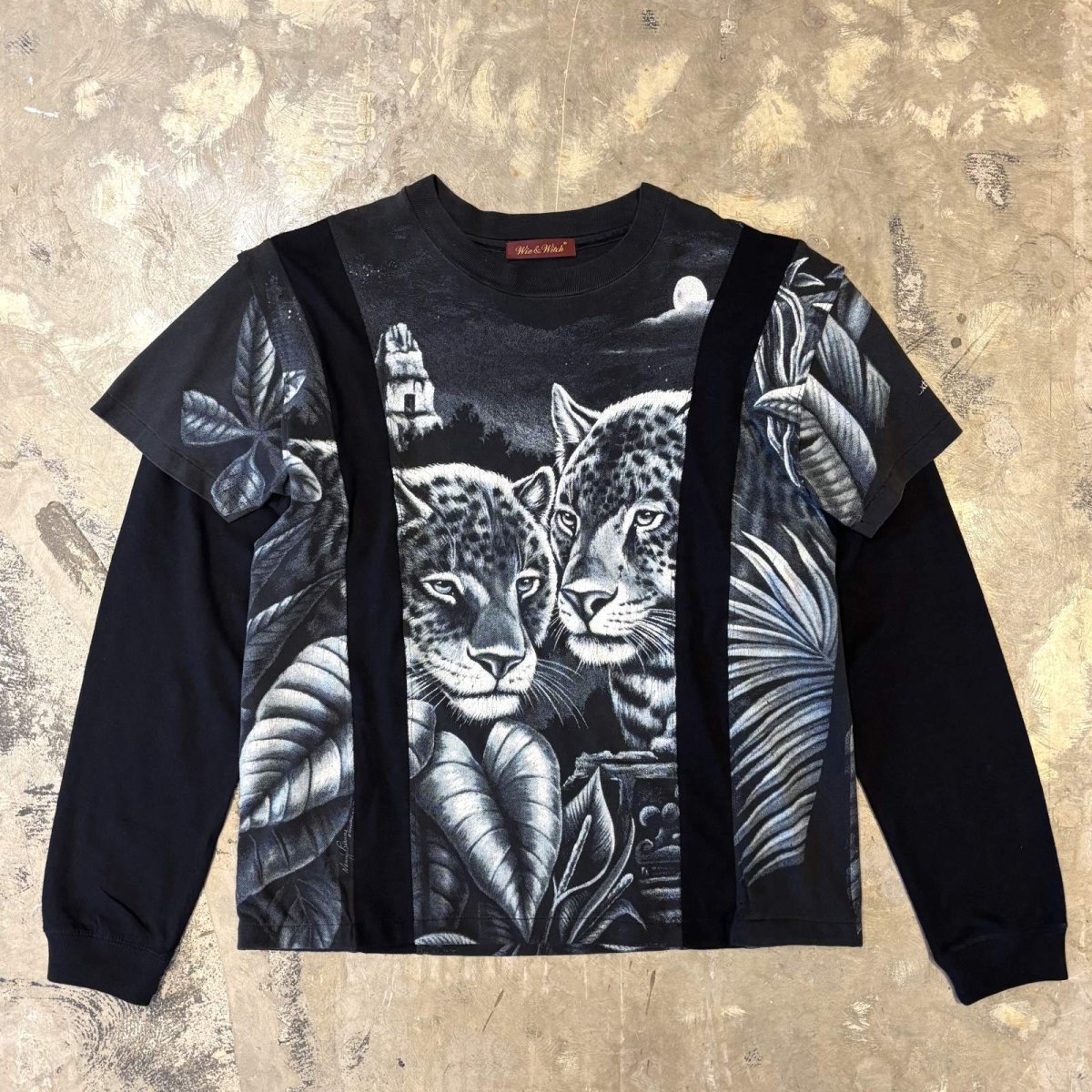 画像1: 【Wiz&Witch】"UNITED" STACK L/S TEE / BLACK / OS (1)
