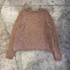 画像1: BEIGE COLOR CABLE DESIGN L/S KNIT TOPS / Ladies M  (1)