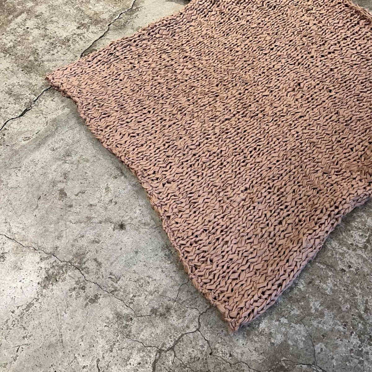 画像4: BEIGE COLOR CABLE DESIGN L/S KNIT TOPS / Ladies M  (4)