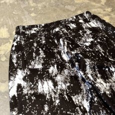 画像9: BICOLOR PATTERN WIDE SILHOUETTE VELOUR PANTS / W34 (9)
