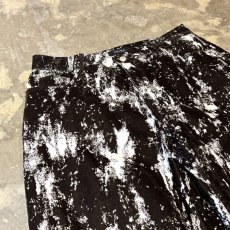 画像3: BICOLOR PATTERN WIDE SILHOUETTE VELOUR PANTS / W34 (3)