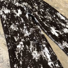 画像5: BICOLOR PATTERN WIDE SILHOUETTE VELOUR PANTS / W34 (5)