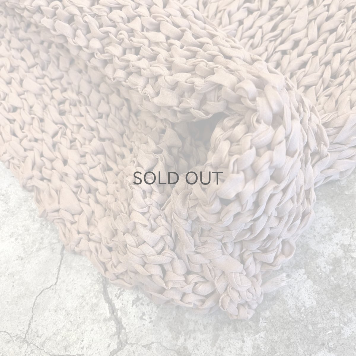 画像5: BEIGE COLOR CABLE DESIGN L/S KNIT TOPS / Ladies M  (5)