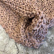 画像5: BEIGE COLOR CABLE DESIGN L/S KNIT TOPS / Ladies M  (5)