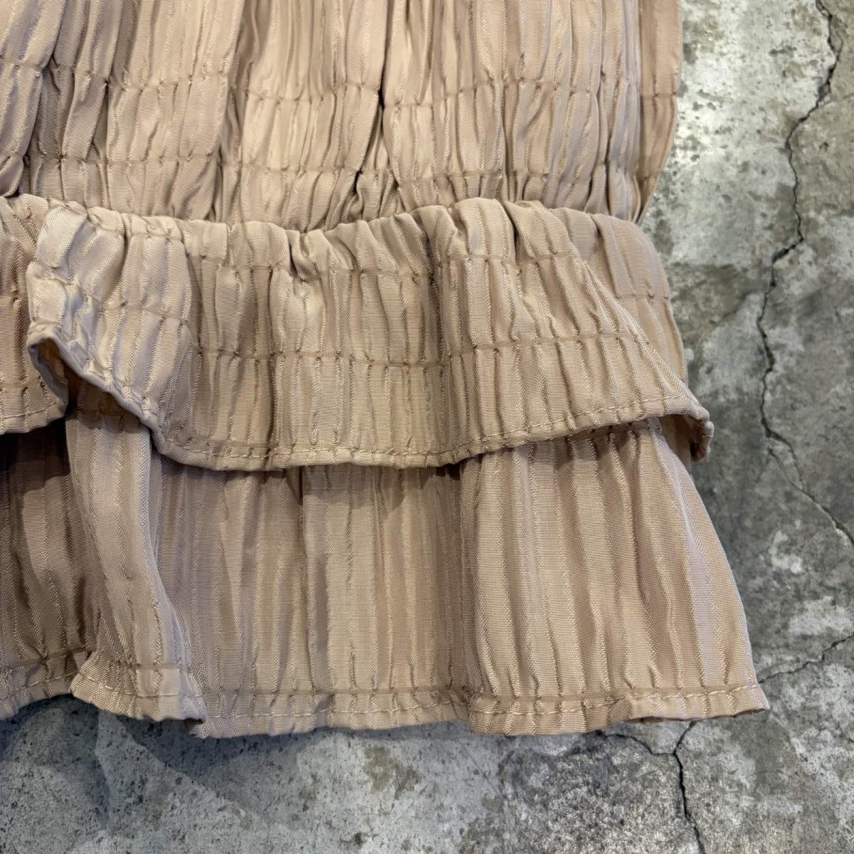 画像5: DESIGN SHIRRING FRILL TIERED DESIGN CAMISOLE / Ladies M  (5)