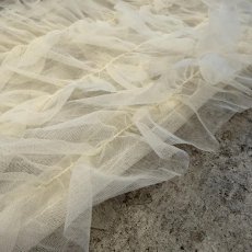 画像10: IVORY COLOR TULLE DESIGN TIERED CAMISOLE / FREE (10)