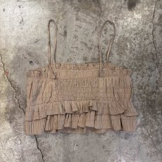 画像2: DESIGN SHIRRING FRILL TIERED DESIGN CAMISOLE / Ladies M  (2)