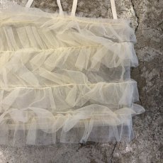 画像5: IVORY COLOR TULLE DESIGN TIERED CAMISOLE / FREE (5)