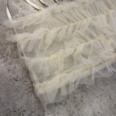 画像3: IVORY COLOR TULLE DESIGN TIERED CAMISOLE / FREE (3)