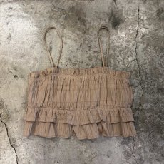 画像1: DESIGN SHIRRING FRILL TIERED DESIGN CAMISOLE / Ladies M  (1)
