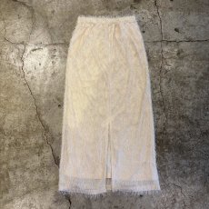 画像2: SHAGGY DESIGN BACK SLIT SKIRT / W24~W34 (2)