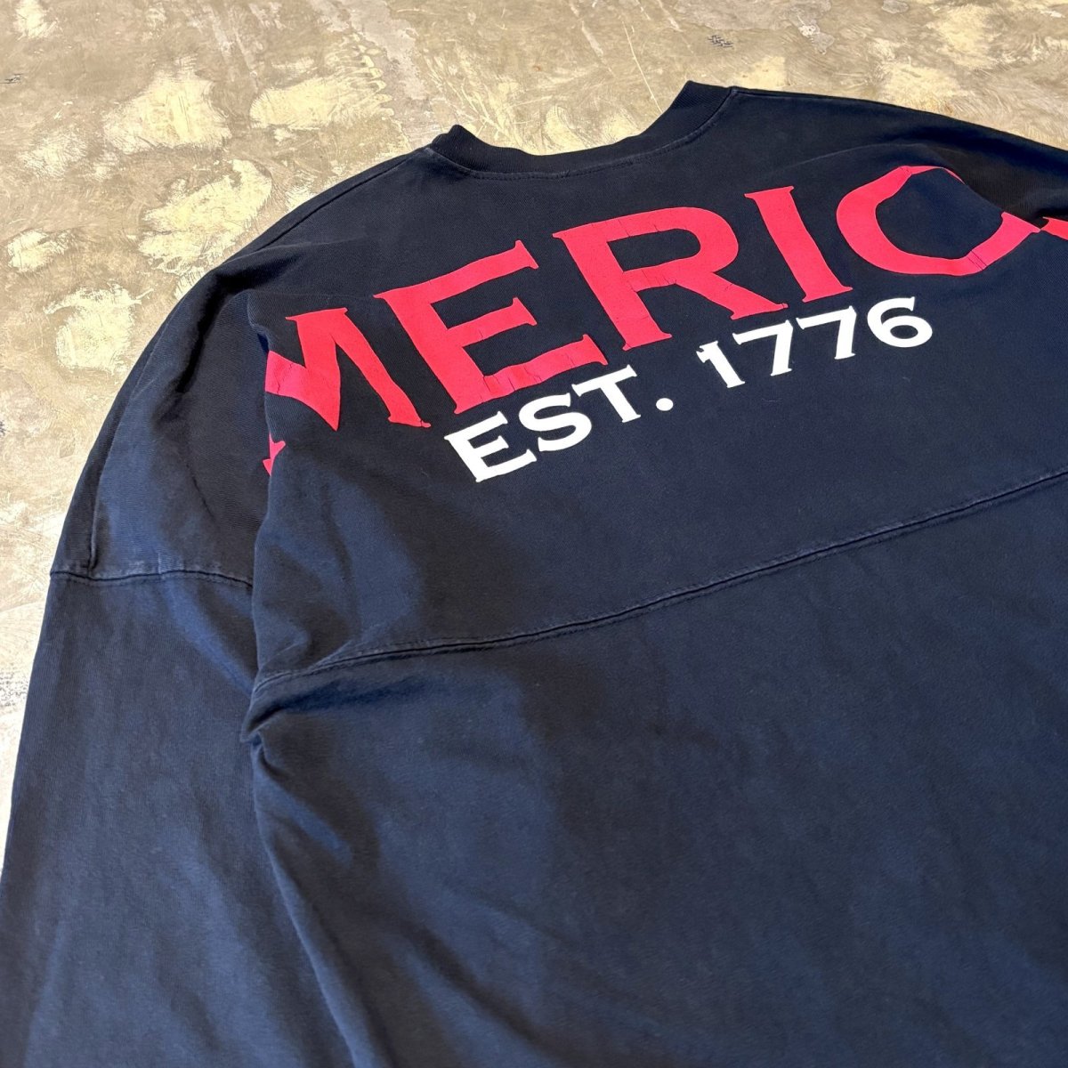 画像9: "AMERICA" BACK FORM PRINTED L/S TEE / Mens L  (9)