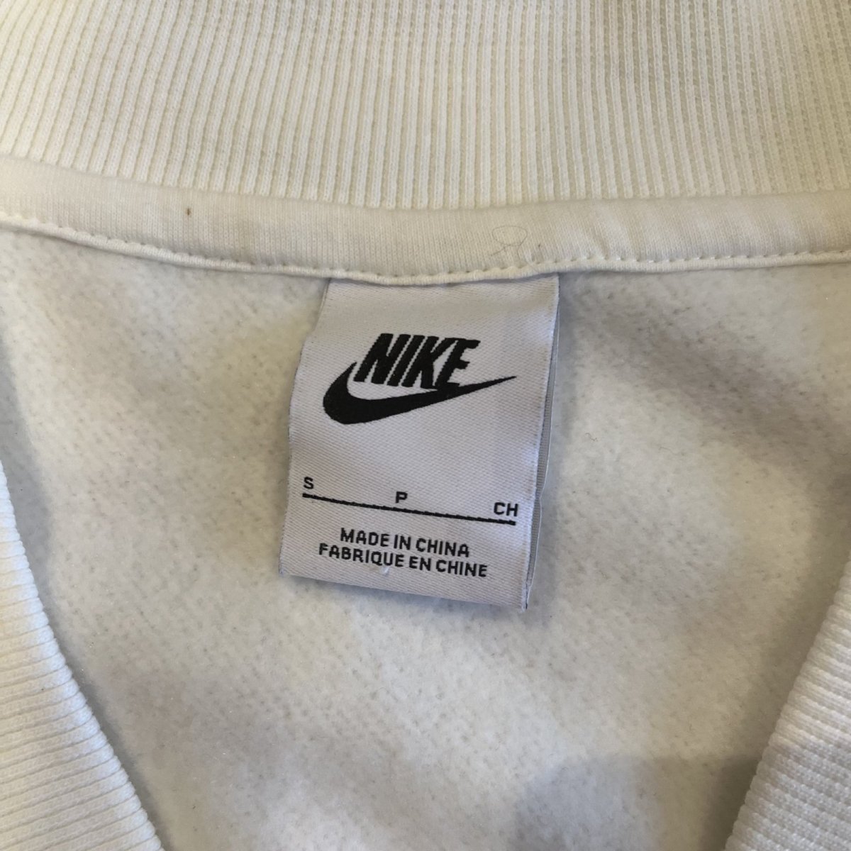 画像11: 【NIKE】WHITE COLOR OVER DESIGN SWEAT VEST  / Ladies L(S) (11)