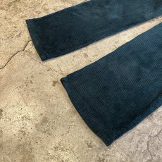 画像4: DEAD STOCK FRONT LACE UP DESIGN COLOR CORDUROY PANTS / W29~30(11~12) / MADE IN USA (4)