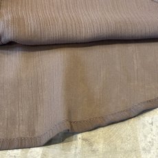 画像8: BROWN BAND COLLAR SHEER L/S SHIRT / Mens L (8)