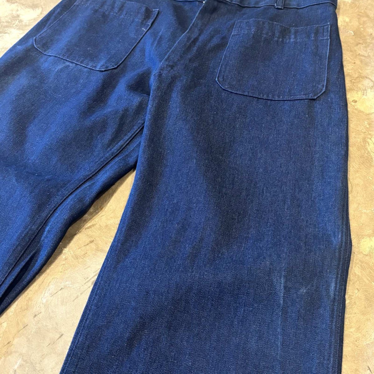 画像4: US NAVY FLARE SILHOUETTE TROUSERS / W32 / MADE IN ITALY (4)