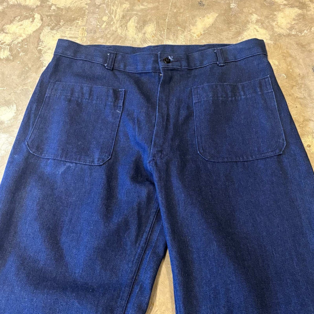 画像10: US NAVY FLARE SILHOUETTE TROUSERS / W32 / MADE IN ITALY (10)