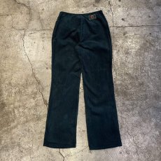 画像2: DEAD STOCK FRONT LACE UP DESIGN COLOR CORDUROY PANTS / W29~30(11~12) / MADE IN USA (2)