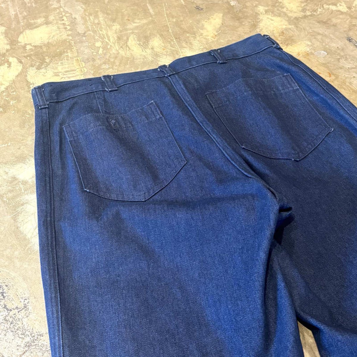 画像9: US NAVY FLARE SILHOUETTE TROUSERS / W32 / MADE IN ITALY (9)