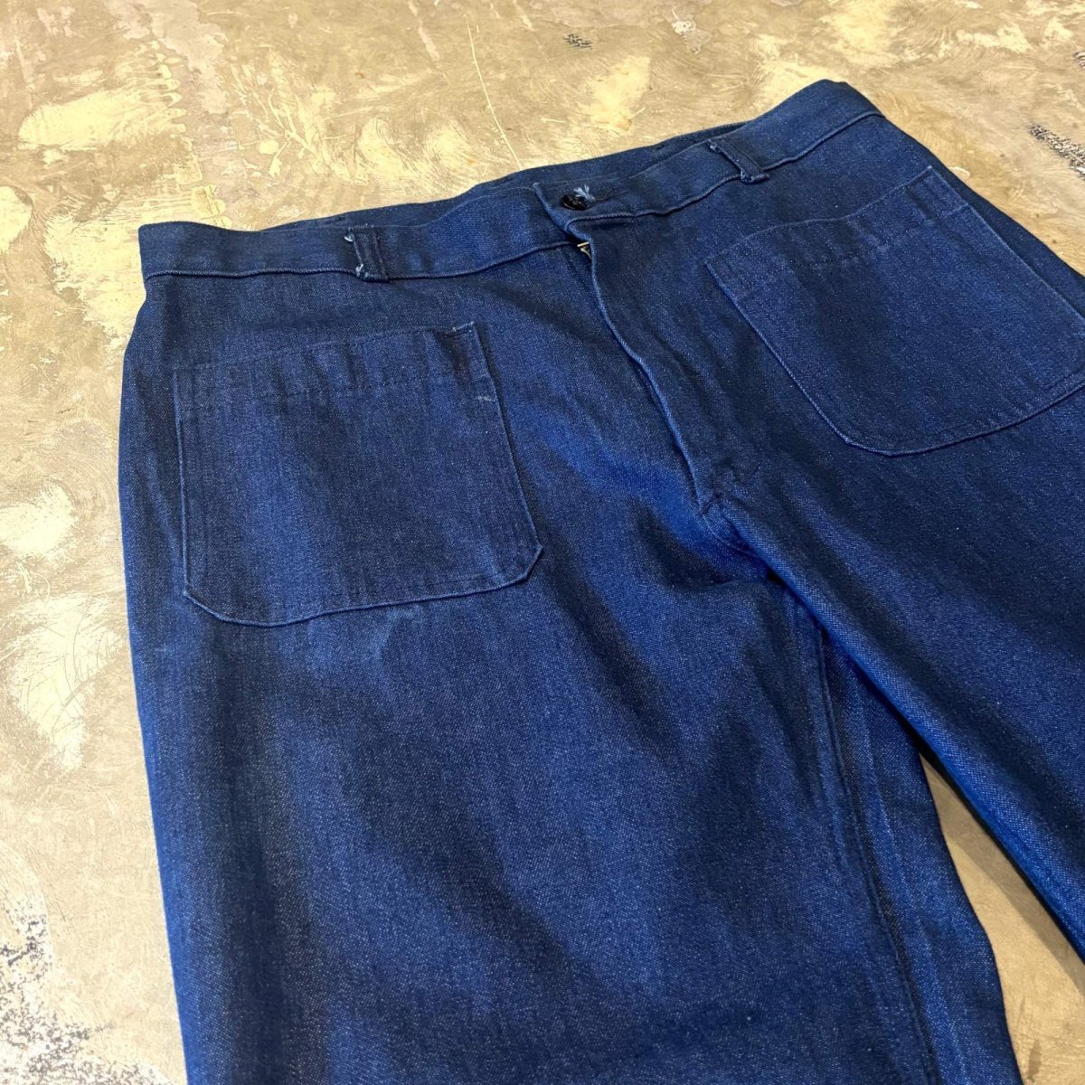 画像3: US NAVY FLARE SILHOUETTE TROUSERS / W32 / MADE IN ITALY (3)